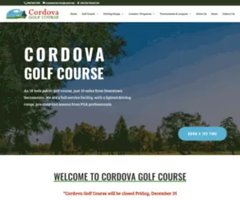 Cordovagc.com(Cordova Golf Course) Screenshot