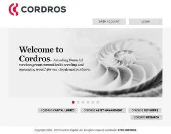 Cordros.com(Cordros) Screenshot