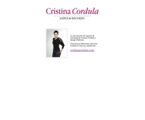 Cordula-Conseil.com(Cristina Cordula) Screenshot