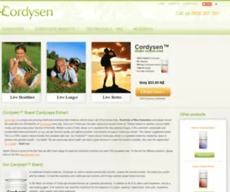 Cordysen.co.nz(Cordyceps sinensis hot water extract. Cordysen) Screenshot