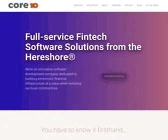 Core10.io(Full-service Fintech Software Solutions from the Heartland) Screenshot