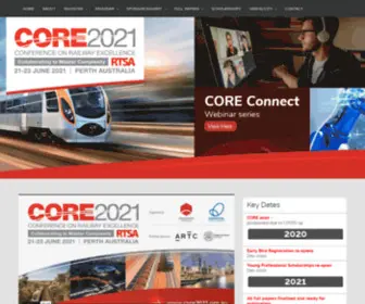 Core2020.org.au(Conference on Railway Excellence (CORE)) Screenshot