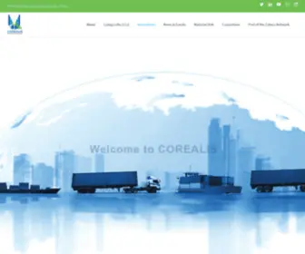 Corealis.eu(Capacity with a positive environmental and societal footprint) Screenshot