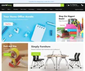 Corebuy.com(Discount office supplies at wholesale prices) Screenshot