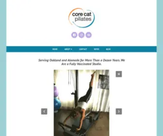 Corecatpilates.com(Core Cat PILATES STUDIO) Screenshot