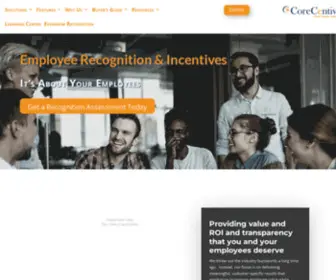 Corecentive.com(Employee Recognition and Incentives) Screenshot