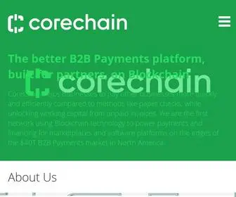 Corechainb2B.com(CoreChain Technologies) Screenshot