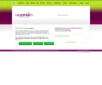 Corechemicals.com(Core Chemicals Mumbai Pvt Ltd) Screenshot