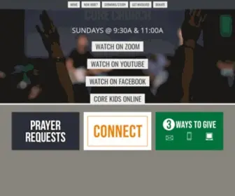 Corechurch.com(Core church) Screenshot