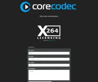 Corecodec.com(CoreCodec) Screenshot