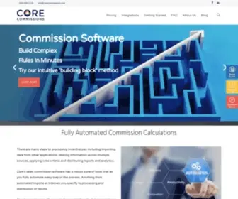 Corecommissions.com(Sales Commission Software & Compensation Management) Screenshot