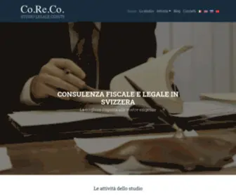 Corecosagl.com(Società in Svizzera) Screenshot