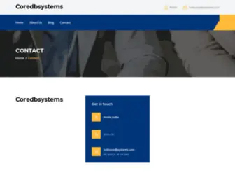 Coredbsystems.com(IT Training in NOIDA) Screenshot