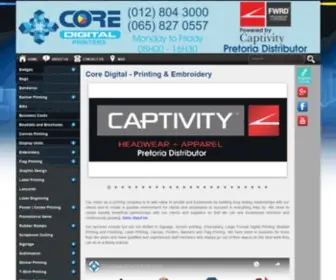 Coredigital.co.za(Large Format Digital Printing) Screenshot