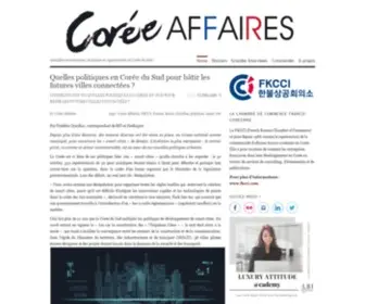 Coreeaffaires.com(Le blog de la Chambre de commerce et d'industrie franco) Screenshot