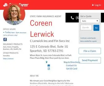 Coreenlerwick.com(State Farm Insurance Agent Coreen Lerwick in Spearfish SD) Screenshot