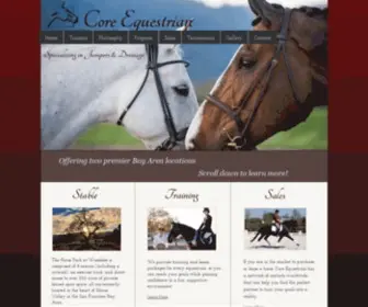 Coreequestrian.com(Horseback Riding) Screenshot