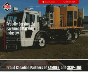 Coreequipment.ca(Line Painting Equipment Southern Ontario) Screenshot