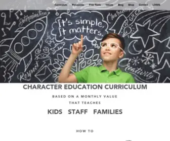 Coreessentials.org(Character Education Strategy for Schools) Screenshot