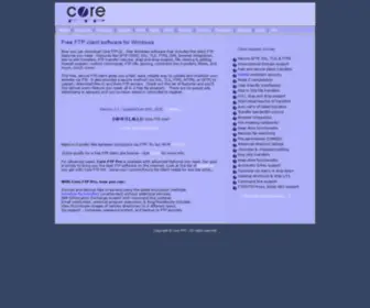 Coreftp.com(Free FTP client) Screenshot