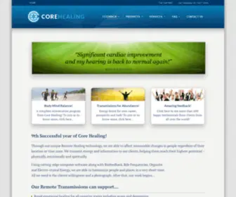 Corehealingindia.com(Core Healing India) Screenshot