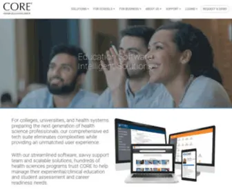 Corehighered.com(CORE Higher Ed) Screenshot