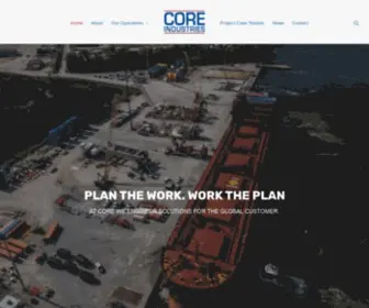 Coreindustries.com(Plan the work) Screenshot