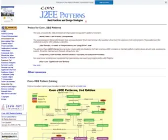 Corej2EEpatterns.com(Core J2EE Patterns) Screenshot