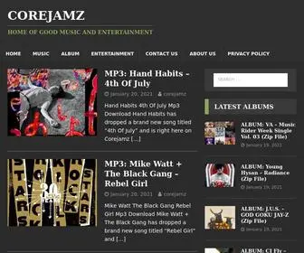 Corejamz.com(Home of good Music and Entertainment) Screenshot