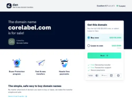 Corelabel.com(Core Label) Screenshot