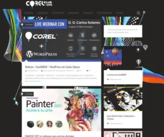 Corelclub.org(Club Internacional de Usuarios de Corel) Screenshot