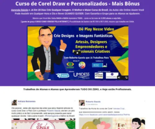 Coreldrawfacil.com.br(Curso de corel draw) Screenshot