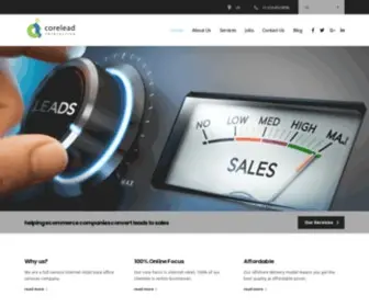 Corelead.com(Back-office Services Company) Screenshot