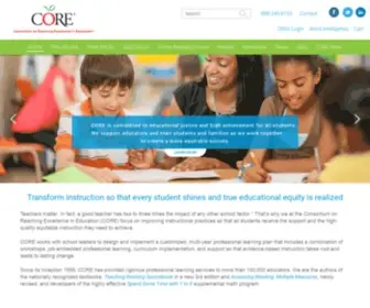 Corelearn.com(The Consortium on Reaching Excellence in Education (CORE)) Screenshot