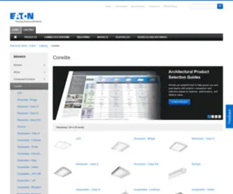 Corelite.com(Cooper Lighting Solutions) Screenshot