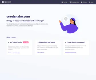 Corelsnake.com(Design inovador) Screenshot