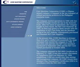 Coremaritime.com(Core Maritime) Screenshot