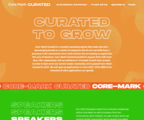 Coremarkcurated.com(Mark Curated) Screenshot