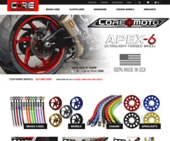 Coremoto.com(Performance brake lines by core moto.core moto) Screenshot