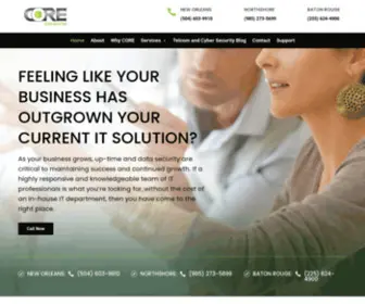 Corenets.com(CORE Networks) Screenshot
