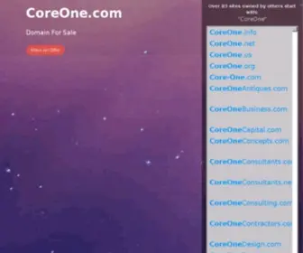 Coreone.com(Core One) Screenshot
