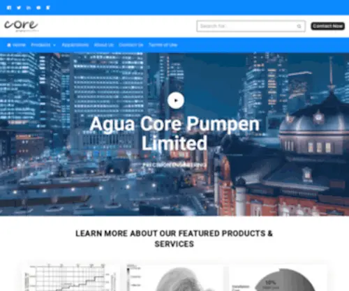 Corepumpen.com(Agua core pumpen ltd) Screenshot