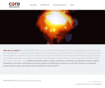 Coreradiate.com(Core Radiate) Screenshot