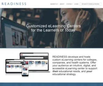 Corereadiness.com(Customized eLearning Centers for the Learners of Today) Screenshot