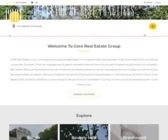 Corerealestategroup.com(Beverly Hills Real Estate) Screenshot