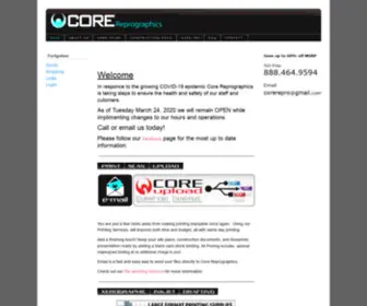 Corerepro.com(Large Format Printing Solutions) Screenshot