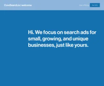 Coresearch.io(Search ads that work) Screenshot