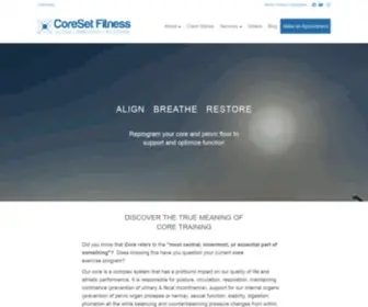 Coresetfitness.com(Core training) Screenshot