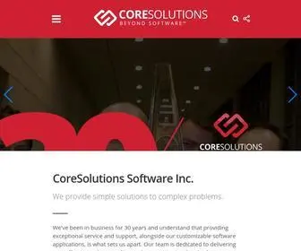 Coresolutions.ca(CoreSolutions Software Inc) Screenshot