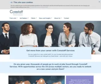 Corestaff.com(Find a job) Screenshot